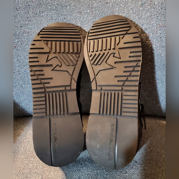 Emporio Armani Classic Monkey Strap Shoes Mens Size 9 - Picture 6 of 10